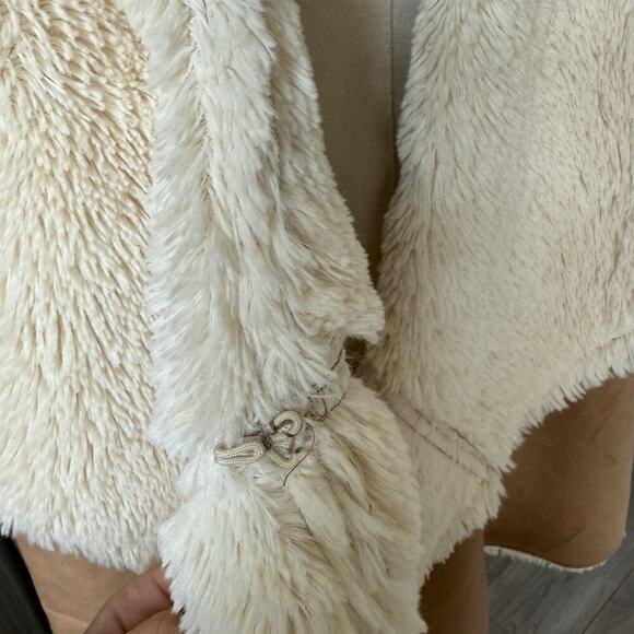 Bhiel by Mejane Y2K Panel Faux Suede Jacket Sz L Brown Aztec Western Faux Fur - Picture 4 of 10